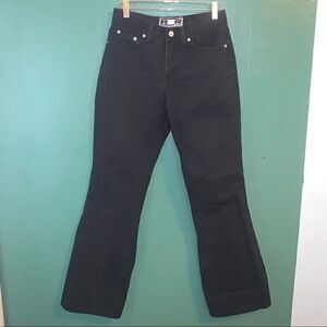 R4R Rave 4 Real Vintage Flare Black High waisted Denim jeans